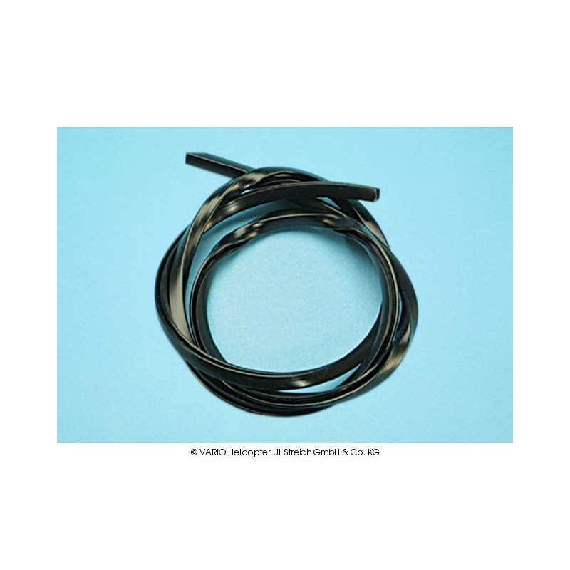 Banda de borde negra, aprox.60 cm.